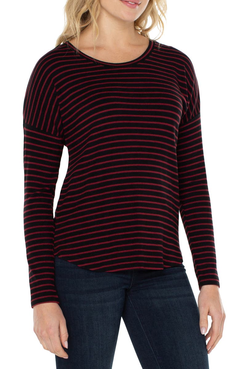 Liverpool Stripe Long Sleeve Knit Top, Alternate, color, 