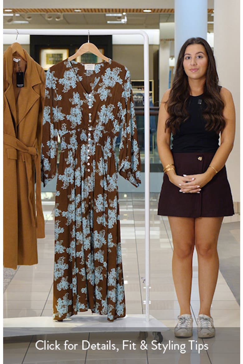 Halcyon Floral Print Long Sleeve Maxi Dress video
