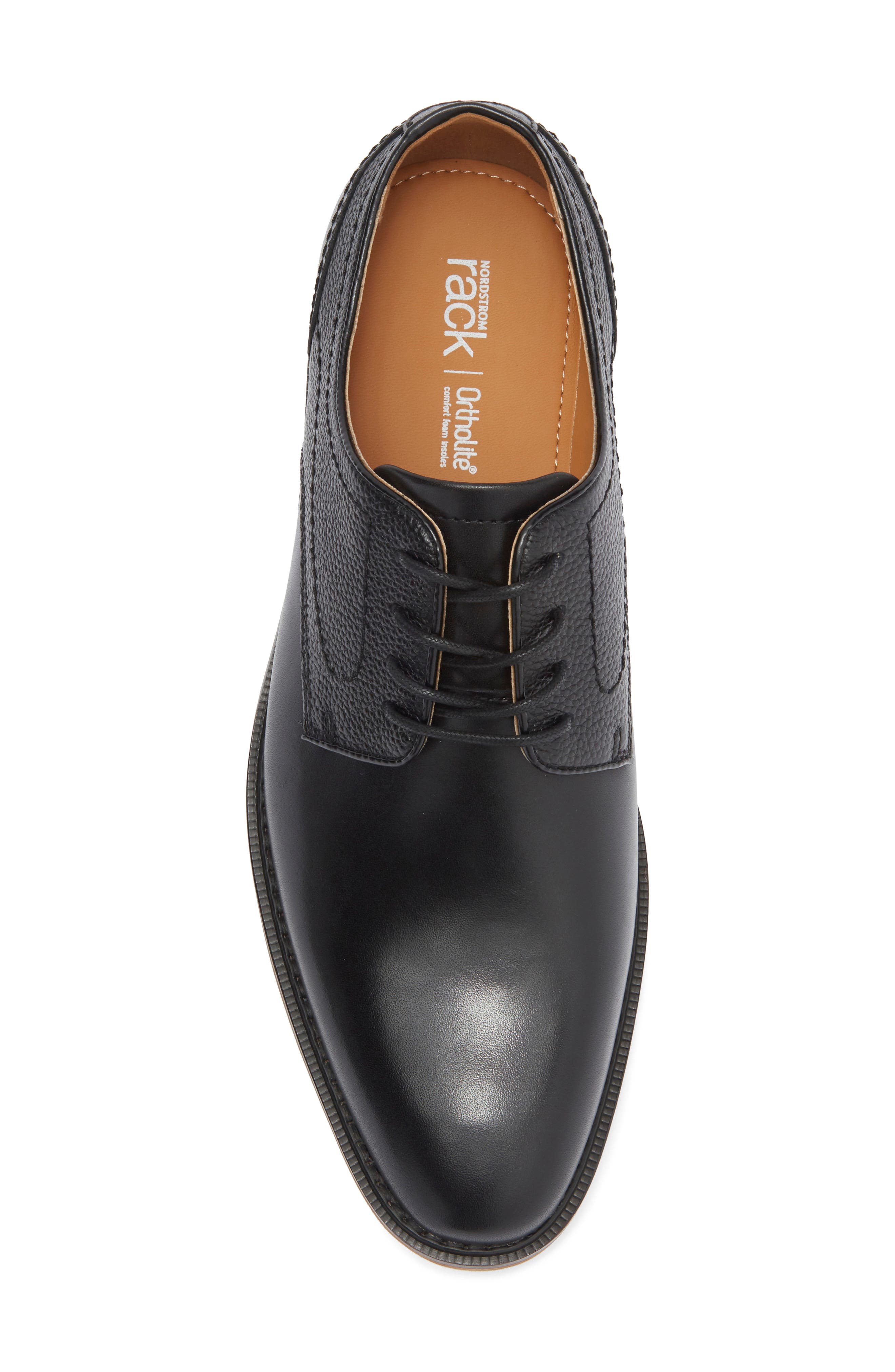 NORDSTROM RACK Harden Plain Toe Derby, Alternate, color, Black