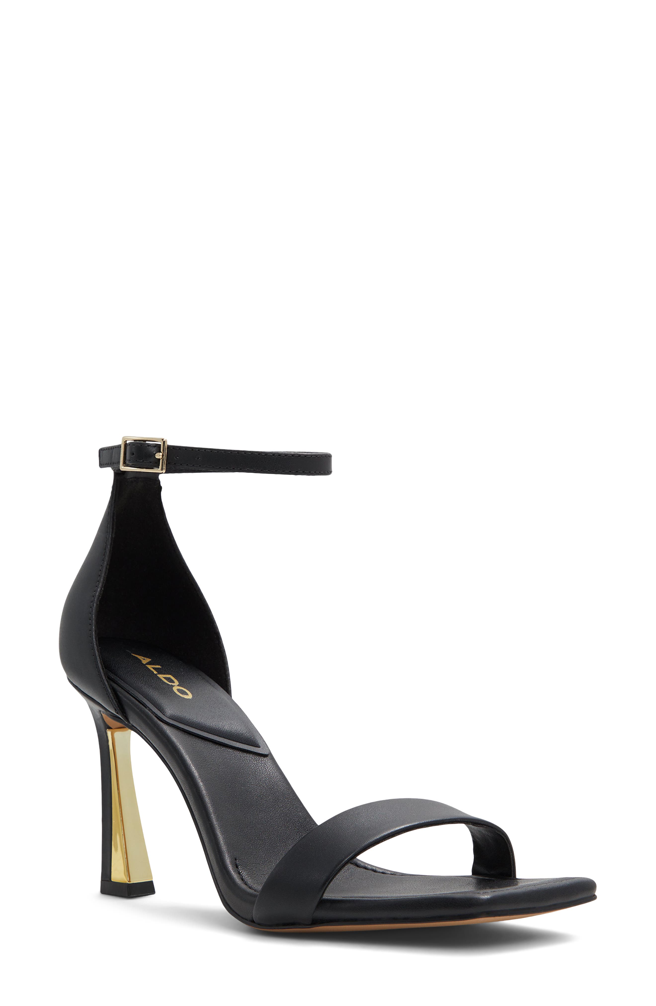 ALDO Rosali Square Toe Sandal, Main, color, Black