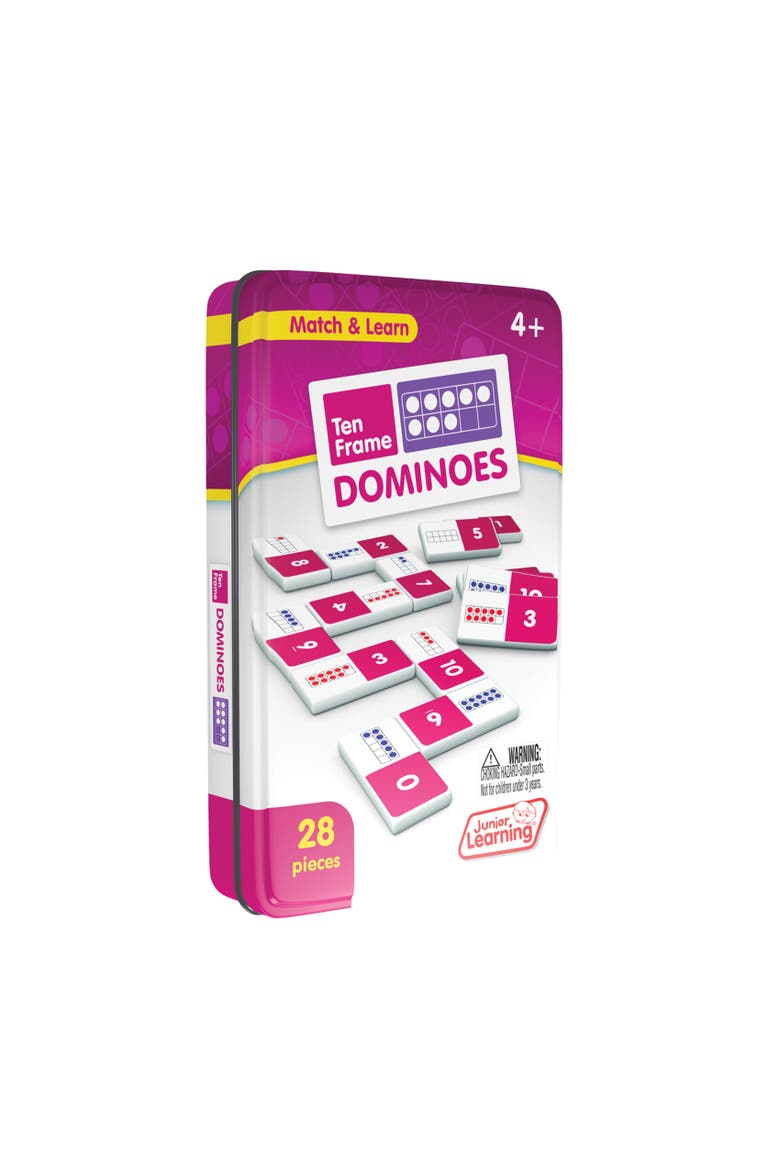 Ten Frame Dominoes, Alternate, color, Multicolored