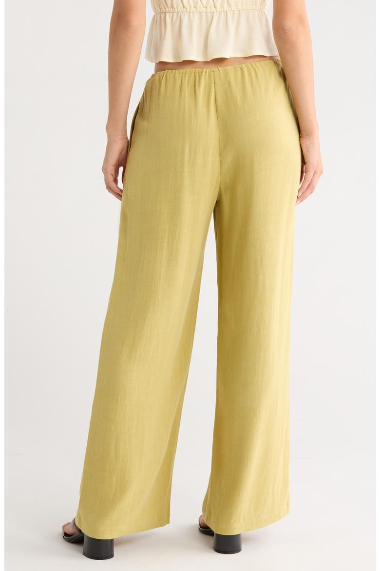 Milla Tie Waist Wide Leg Pants, Alternate, color, GREEN