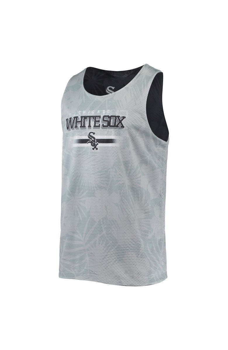 FOCO Men's FOCO Black Chicago White Sox Floral Reversible Mesh Tank Top, Alternate, color, Black