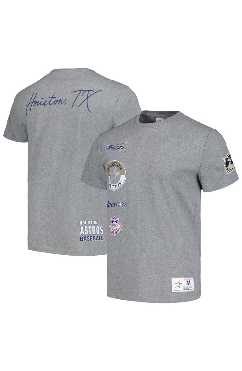 Mitchell & Ness Men's Mitchell & Ness Heather Gray Houston Astros Cooperstown Collection City Collection T-Shirt, Main, color, 