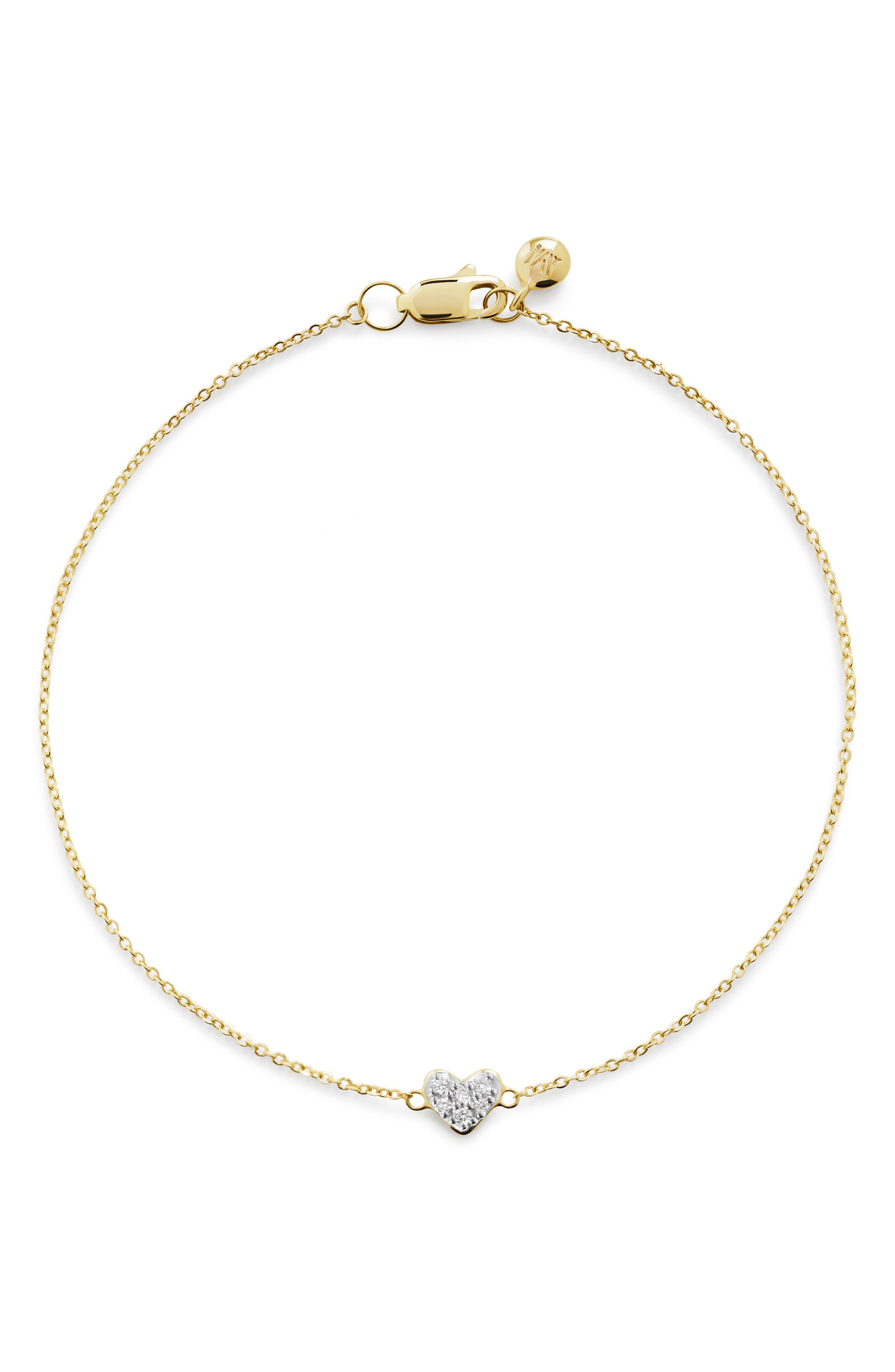 selected 14KT SOLID GOLD / LAB DIAMOND