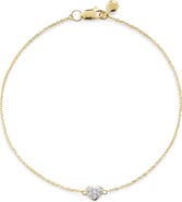 Monica Vinader Mini Heart Diamond Bracelet