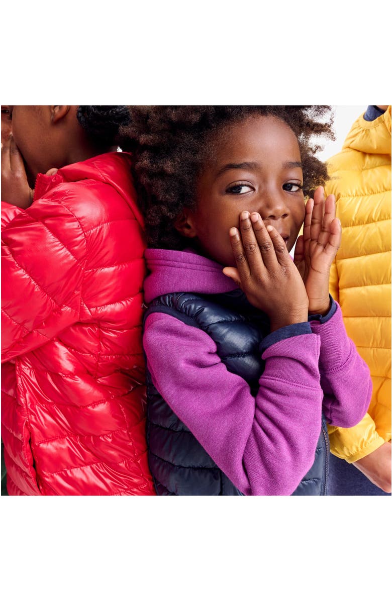 Primary Kids Lightweight Puffer Vest, Alternate, color, Navy