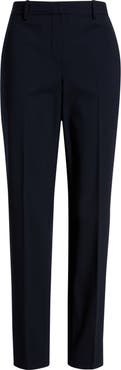 Theory Treeca Slim Fit Stretch Wool Pants