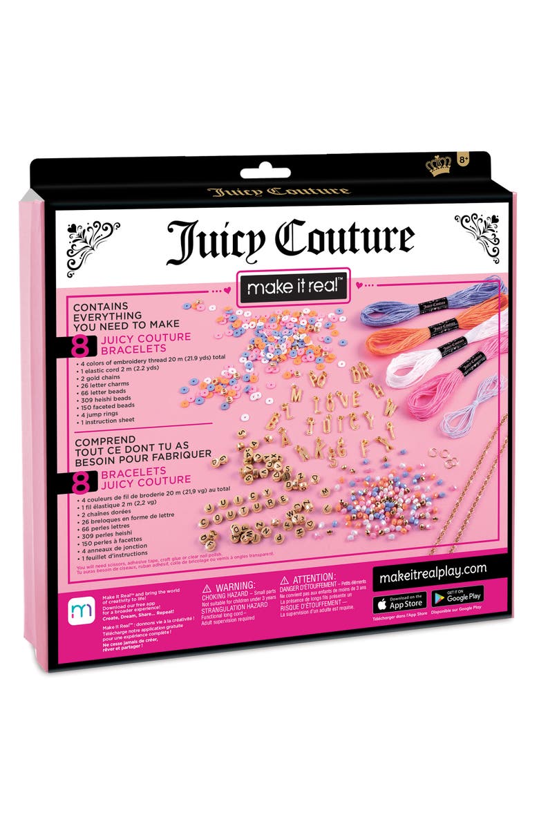 Juicy Couture Love Letters Bracelets Kit Create 8 Unique Charm Bracelets, Alternate, color, 