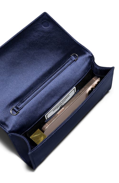 Alexis Bittar Crystal Curve Clutch In Blue