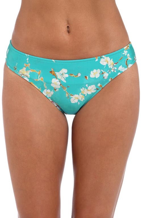 L'agence Nicole Cherry Classic Bikini Bottoms In Aqua
