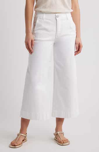 Wit & Wisdom Whitney Skyrise Crop Wide Leg Jeans