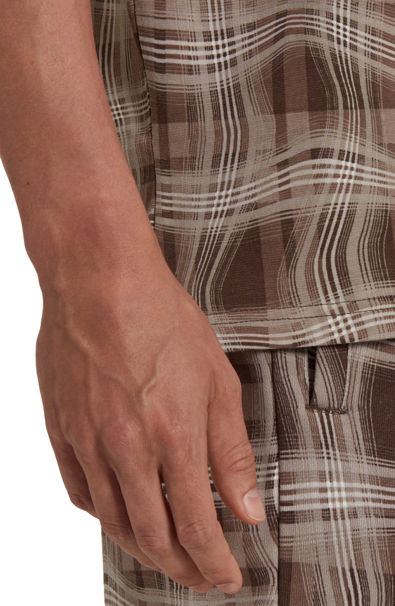 adidas Reveal Distorted Plaid T-Shirt, Alternate, color,