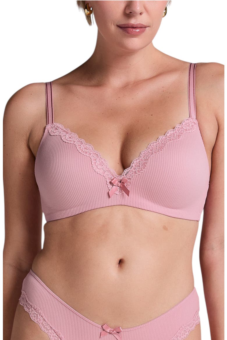 Lola Padded Non-Wired Bra, Main, color, Lilas