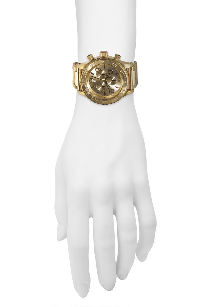 'The 42-20 Chrono' Watch, 42mm, Alternate, color, GOLD