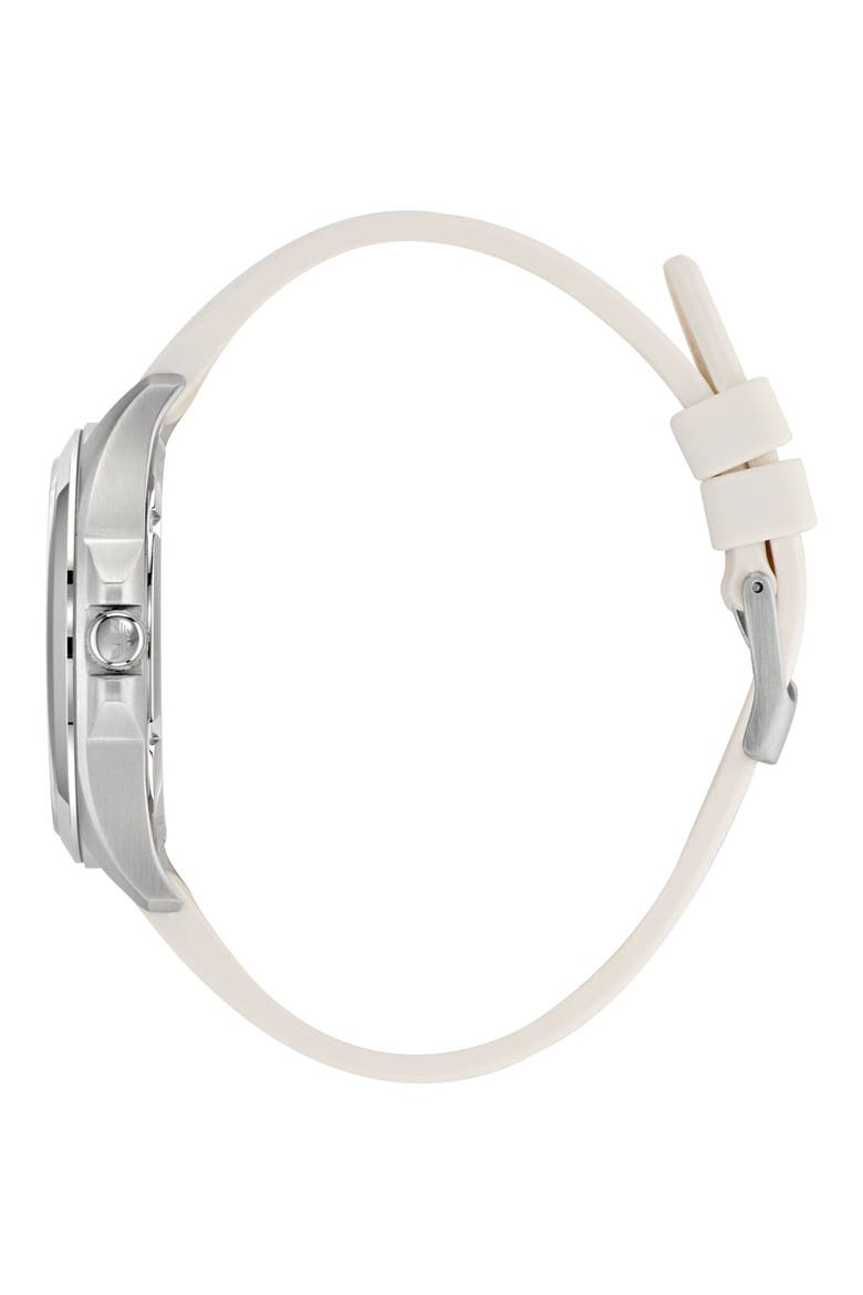 AO Fashion Iconic One White Silicone Strap Watch, 40mm, Alternate, color, WHITE