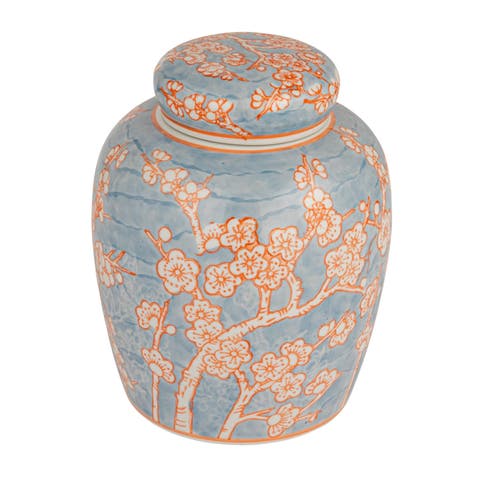 Decorative Ginger Jar with Lid