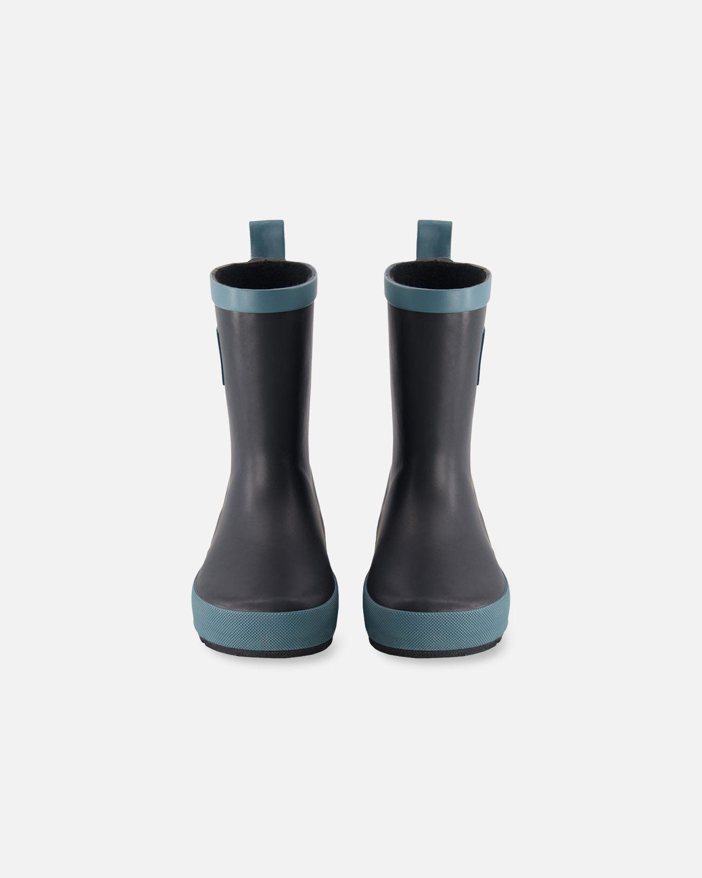 Deux par Deux Unisex Rain Boots Black, Main, color, 