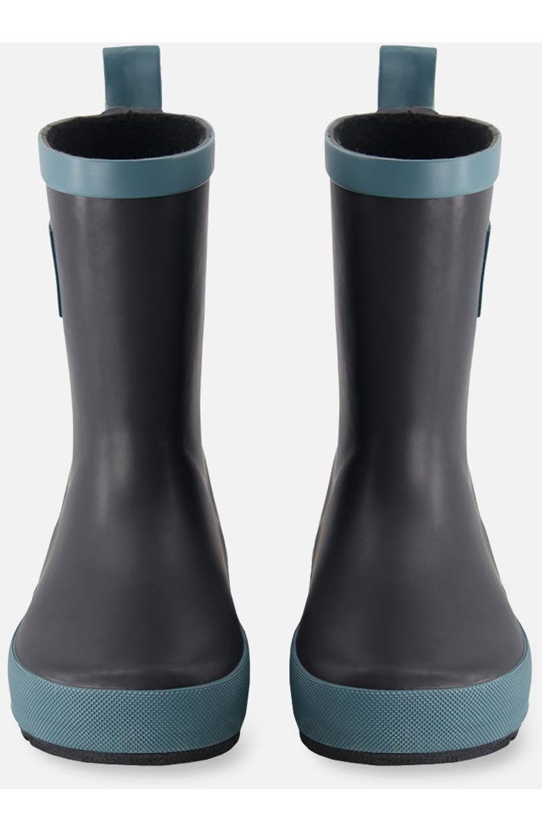Deux par Deux Unisex Rain Boots Black, Main, color,