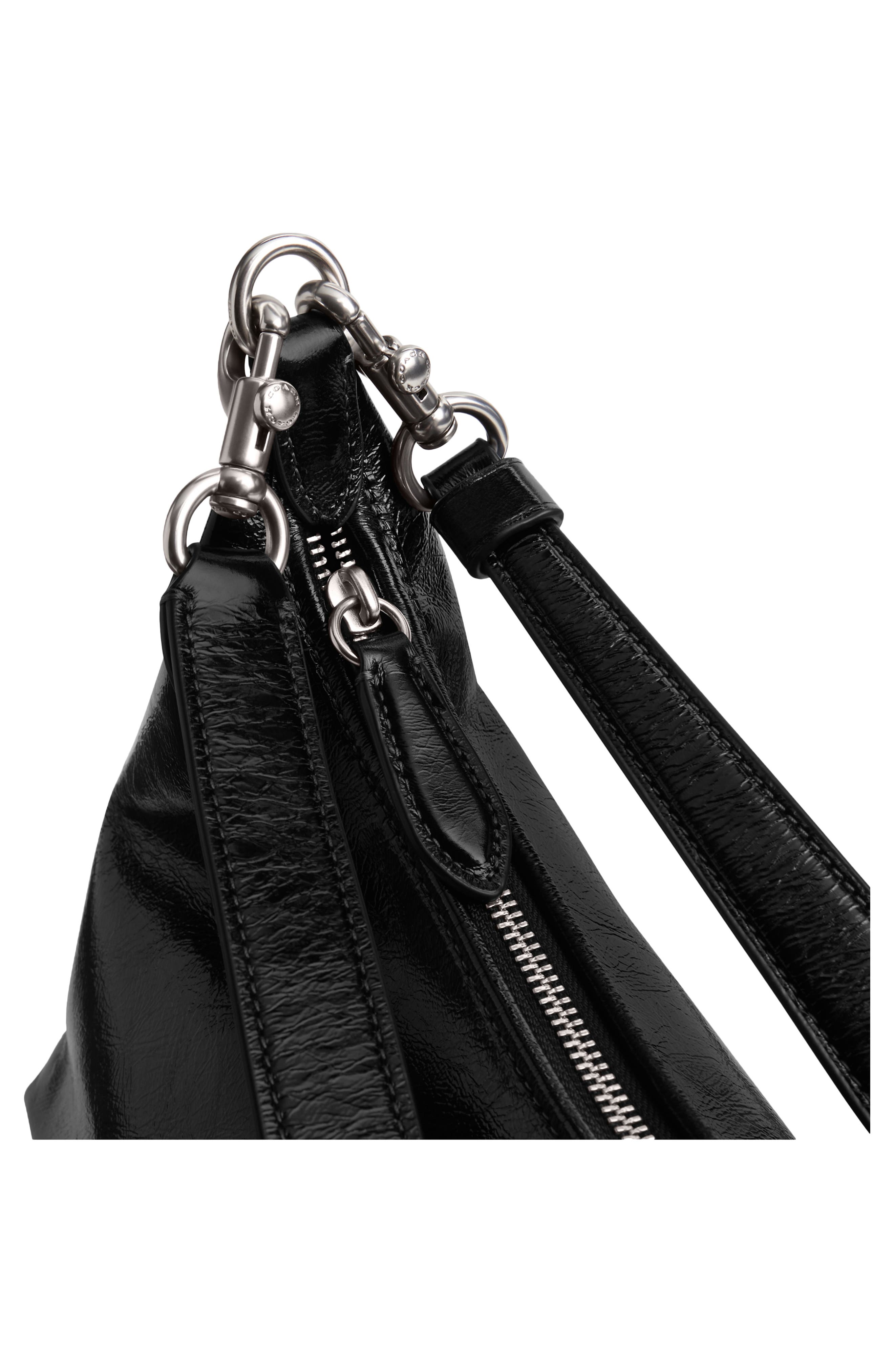 COACH Juliet Glazed Leather Shoulder Bag, Alternate, color, 