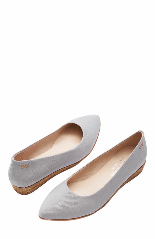 Viscata Rubina Limited Edition Canvas Espadrille Flats In Gray