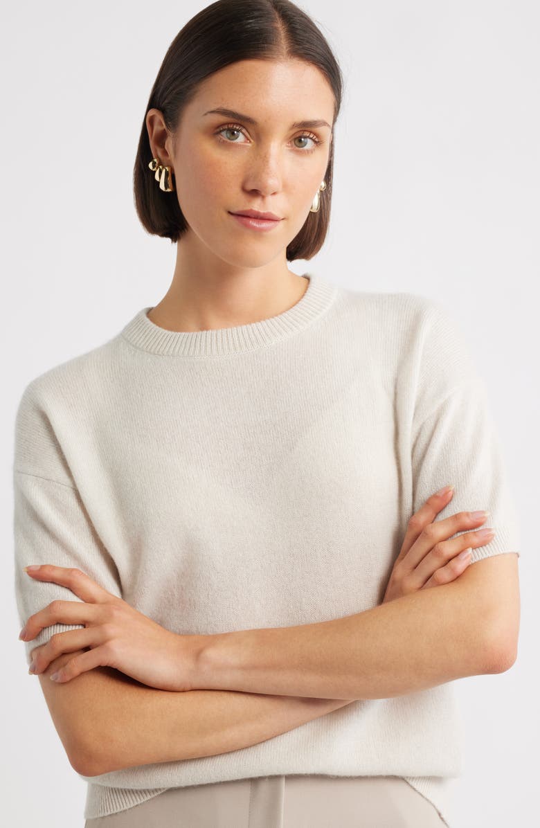 Nordstrom Set of 3 Geometric Hoop Earrings, Alternate, color, Gold