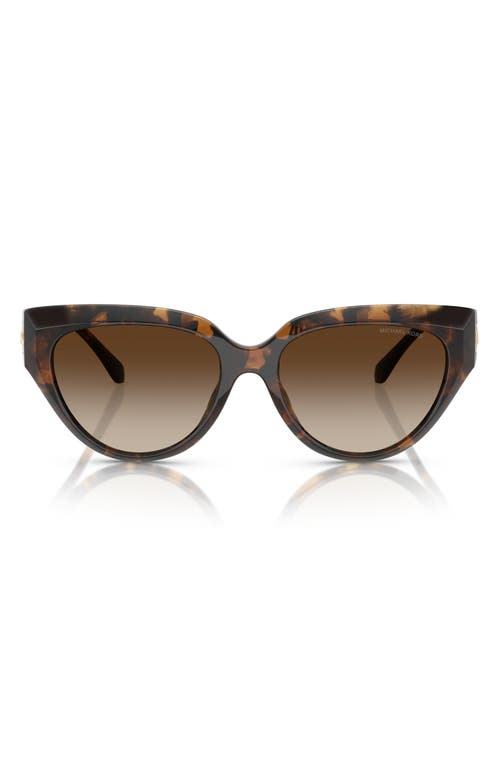 Michael Kors 55mm Gradient Cat Eye Sunglasses In Brown
