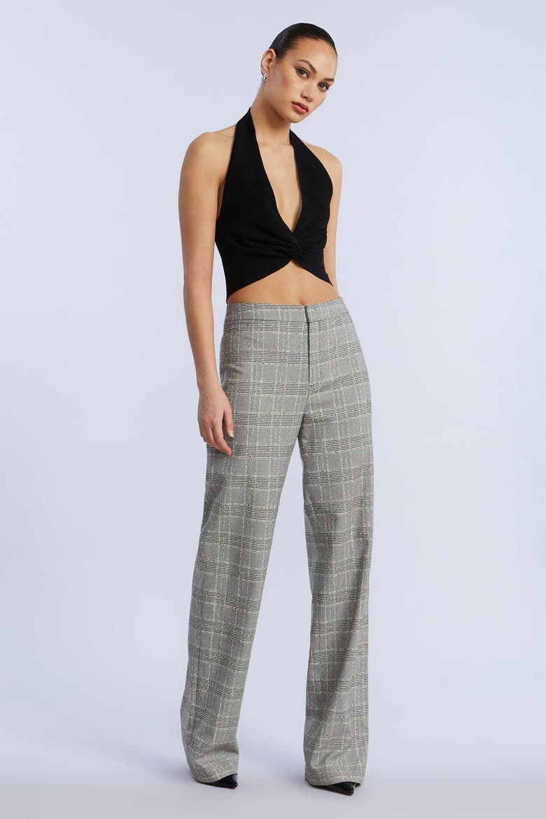 Glen Plaid Pant, Alternate, color, BLACK/WHITE