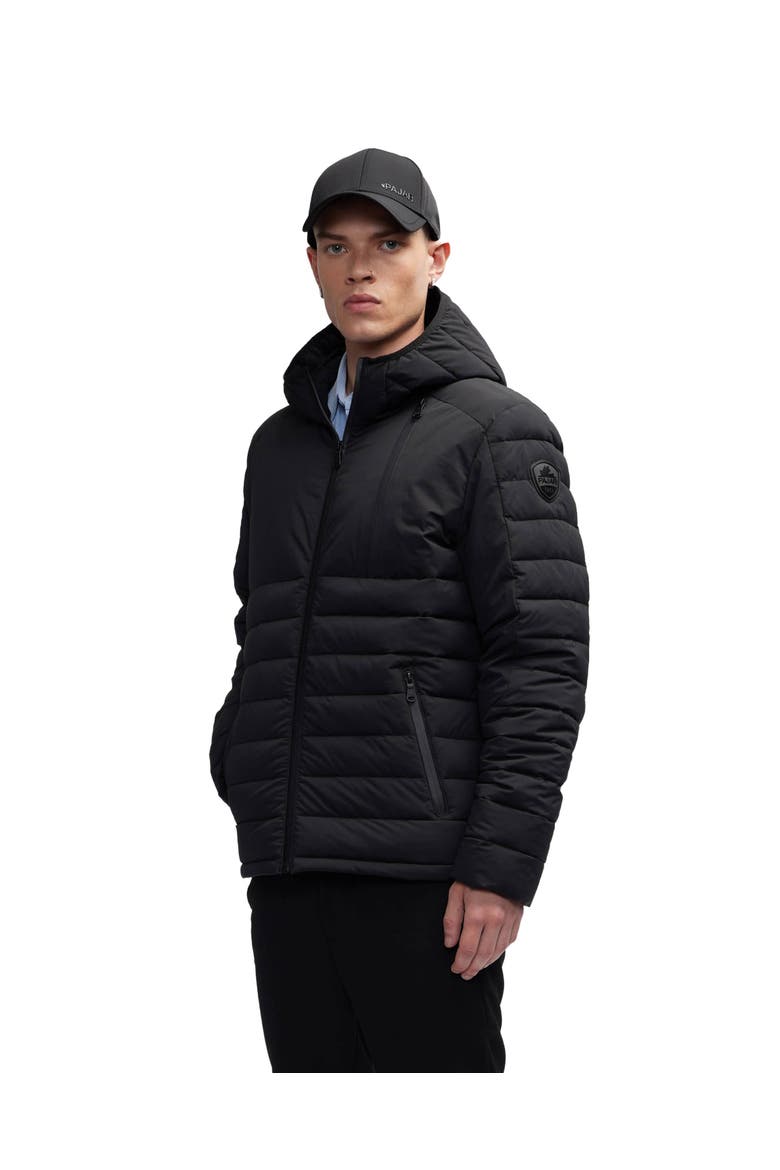 Henrik Channel Quilted Lightweight Stretch Puffer Jacket, Alternate, color, Black