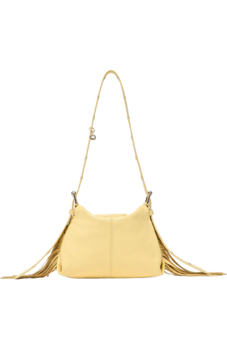 maje Matte crackle Miss M mini bag, Alternate, color, Pale Yellow