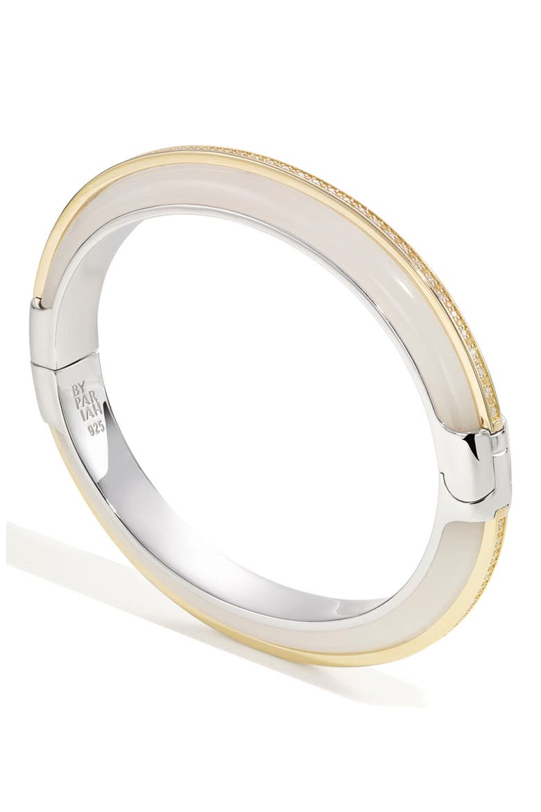 Essential Diamond Stacking Cuff Bracelet, Main, color, WHITE JASPER