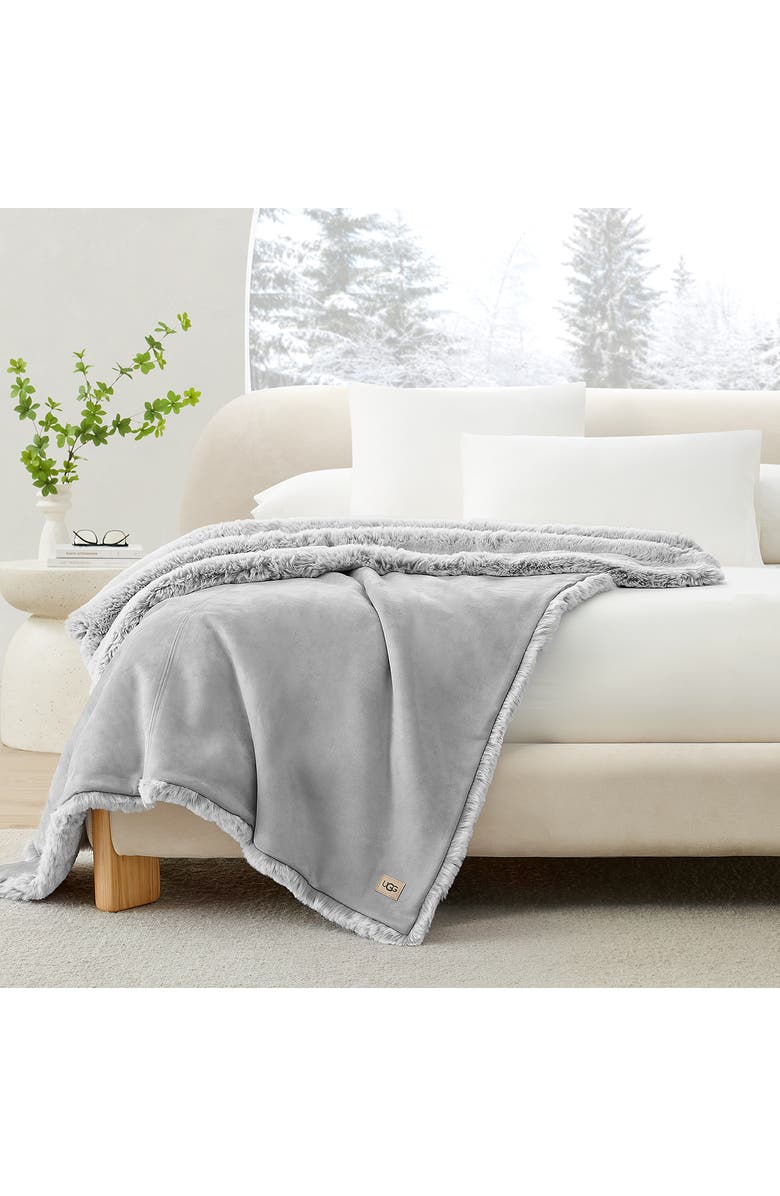 UGG<sup>®</sup> Wyatt Reversible Throw Blanket, Alternate, color,