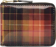 【COMME des GARCONS】Lenticular Tartan Pouch CDG Wallet: Lenticular Tartan Zip Pouch (Yellow/Green