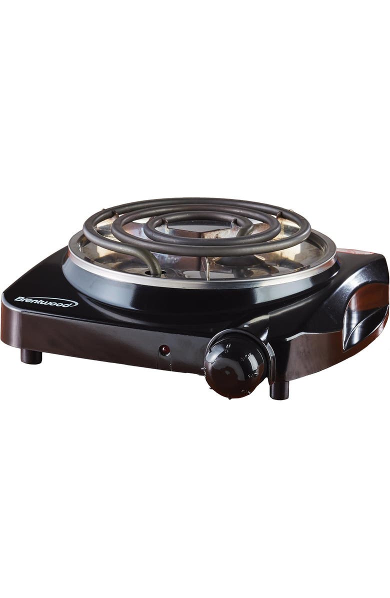 Brentwood Electric Single Burner, Main, color, Black