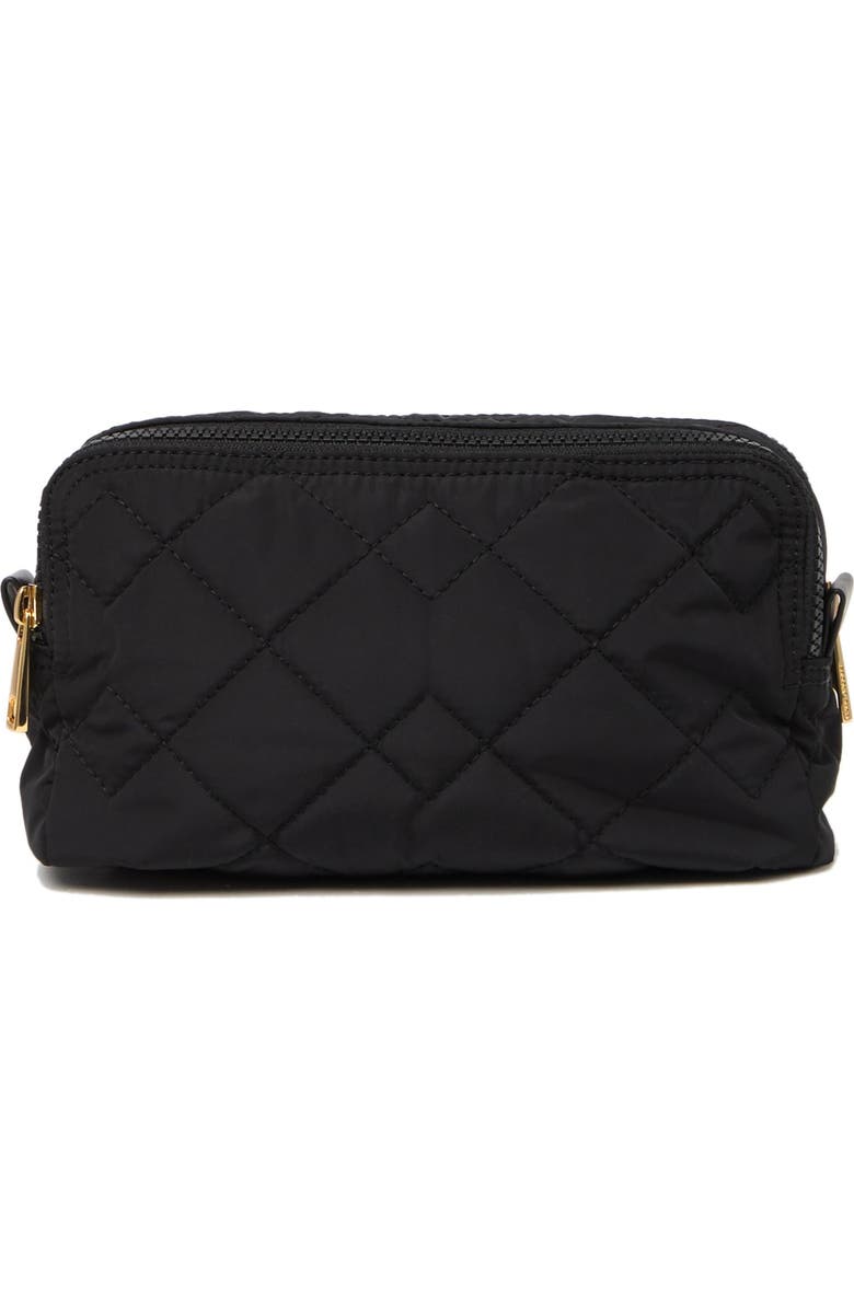 Marc Jacobs Quilted Double Zip Cosmetics Bag, Alternate, color,