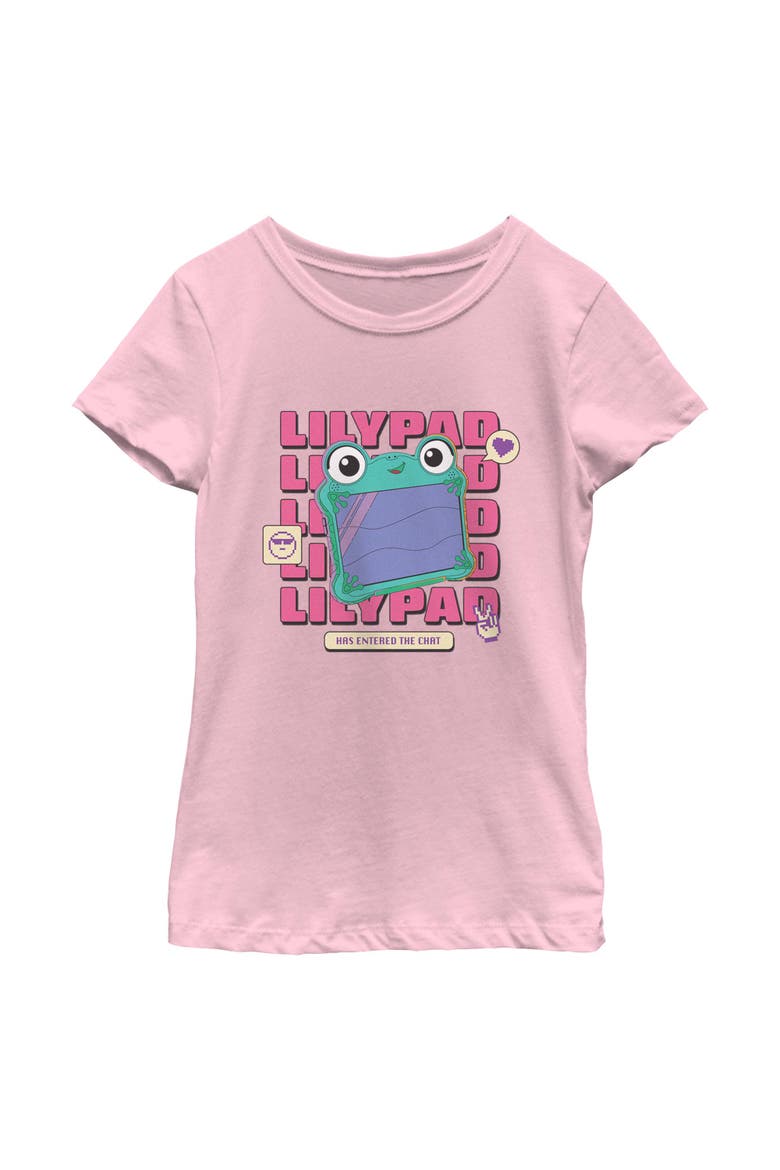 Girl's Toy Story 5 Lily Pad Chat Art  Graphic T-Shirt, Main, color, Light Pink