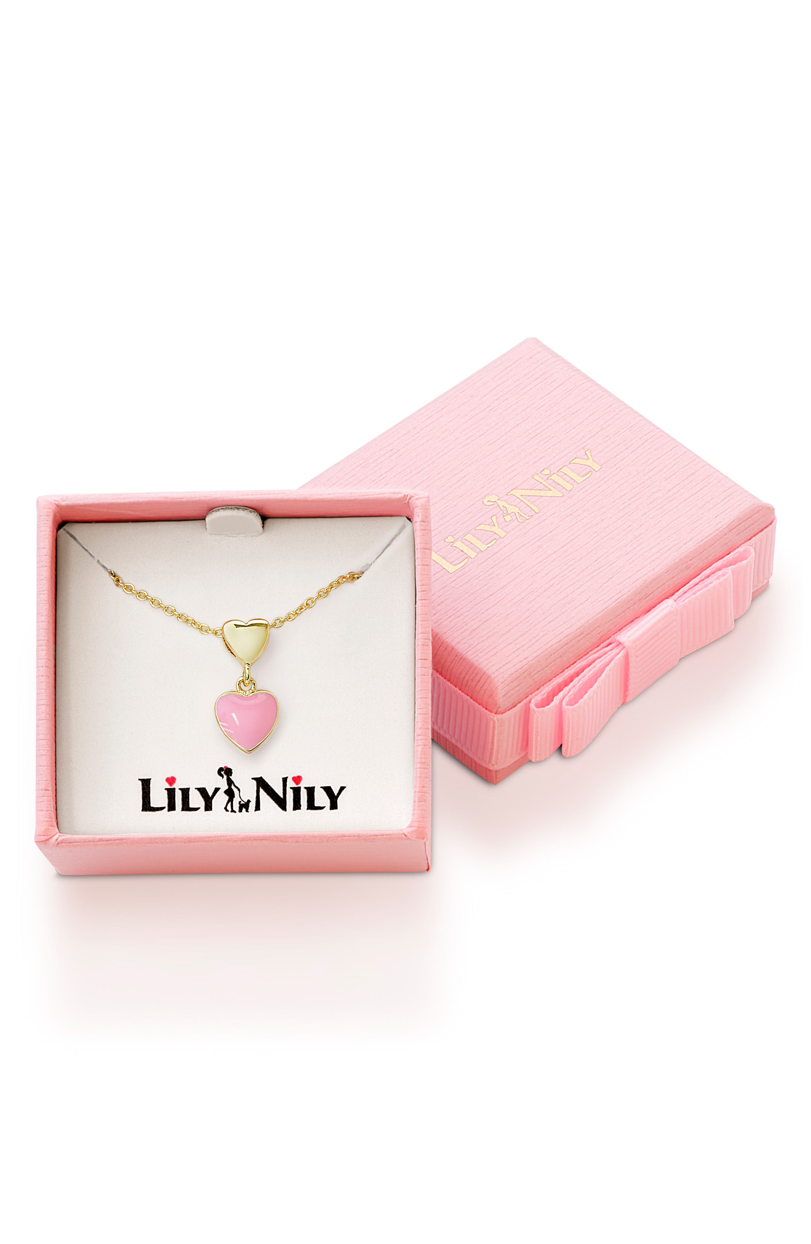 Lily Nily Bamboo Heart Bangle, White