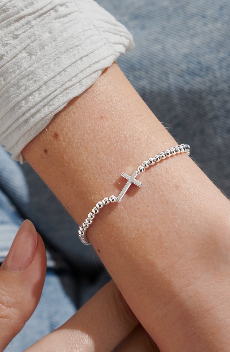 A Littles & Co A Little 'Faith' Bracelet, Alternate, color, Metallic Silver