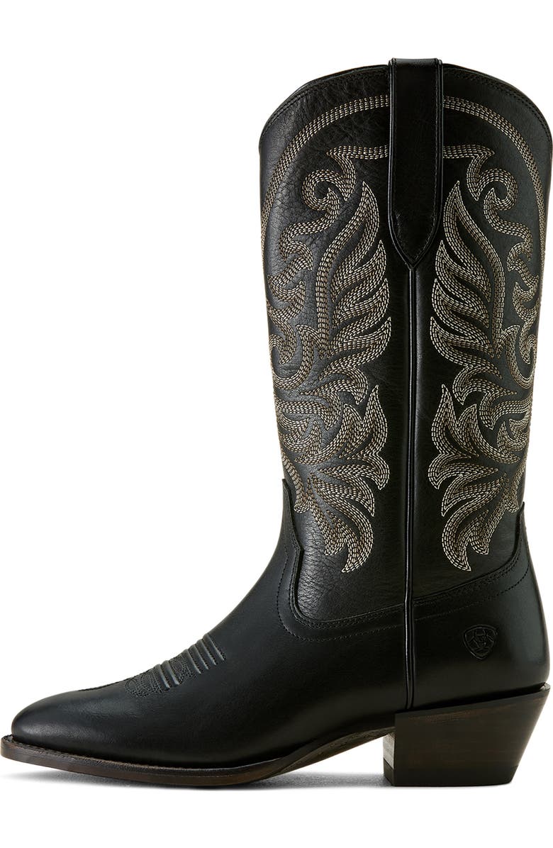 Ariat Louella Western Leather Boot, Alternate, color, Black