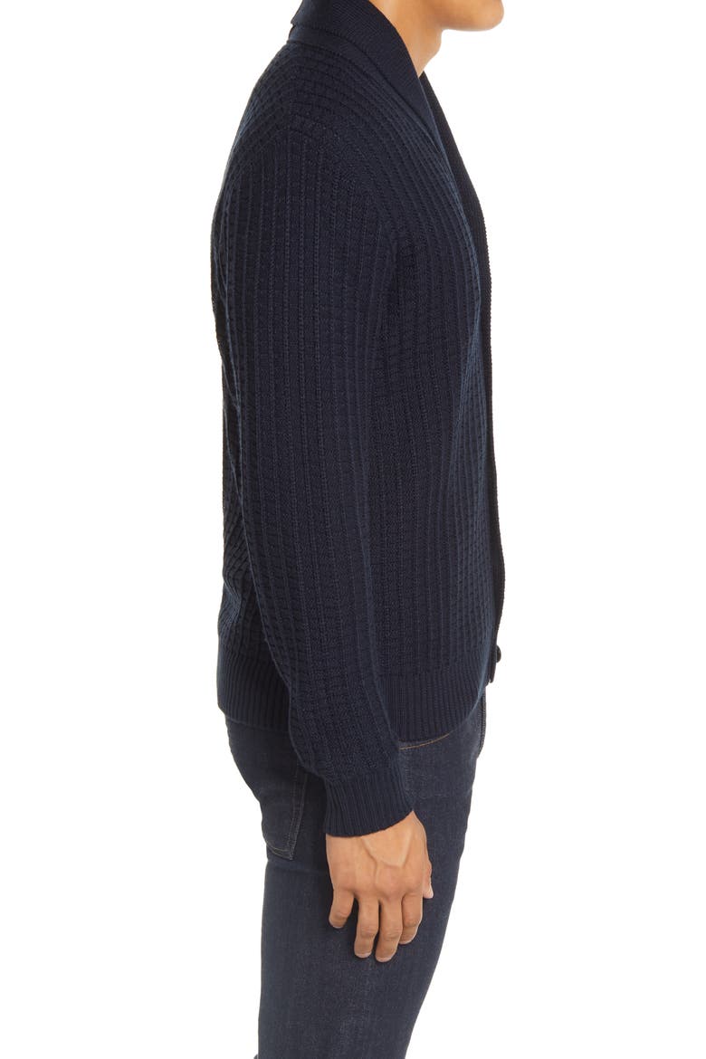 James Shawl Collar Cardigan, Alternate, color, NAVY