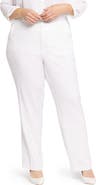 NYDJ Marilyn Straight Leg Linen Blend Trousers
