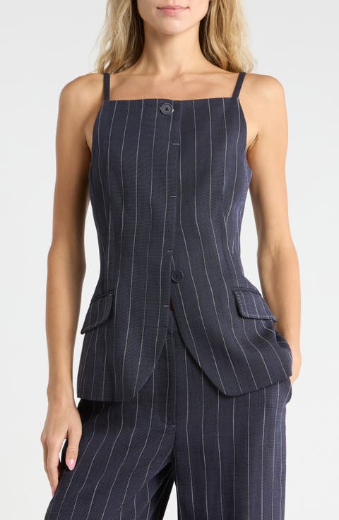 Edie Striped Sleeveless Top