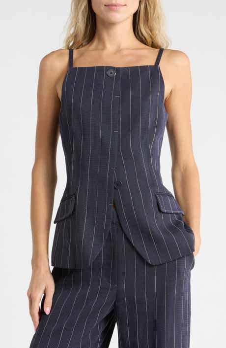 Edie Striped Sleeveless Top