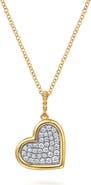 Gabriel & Co. Bujuka 14k Gold Diamond Heart Pendant Necklace