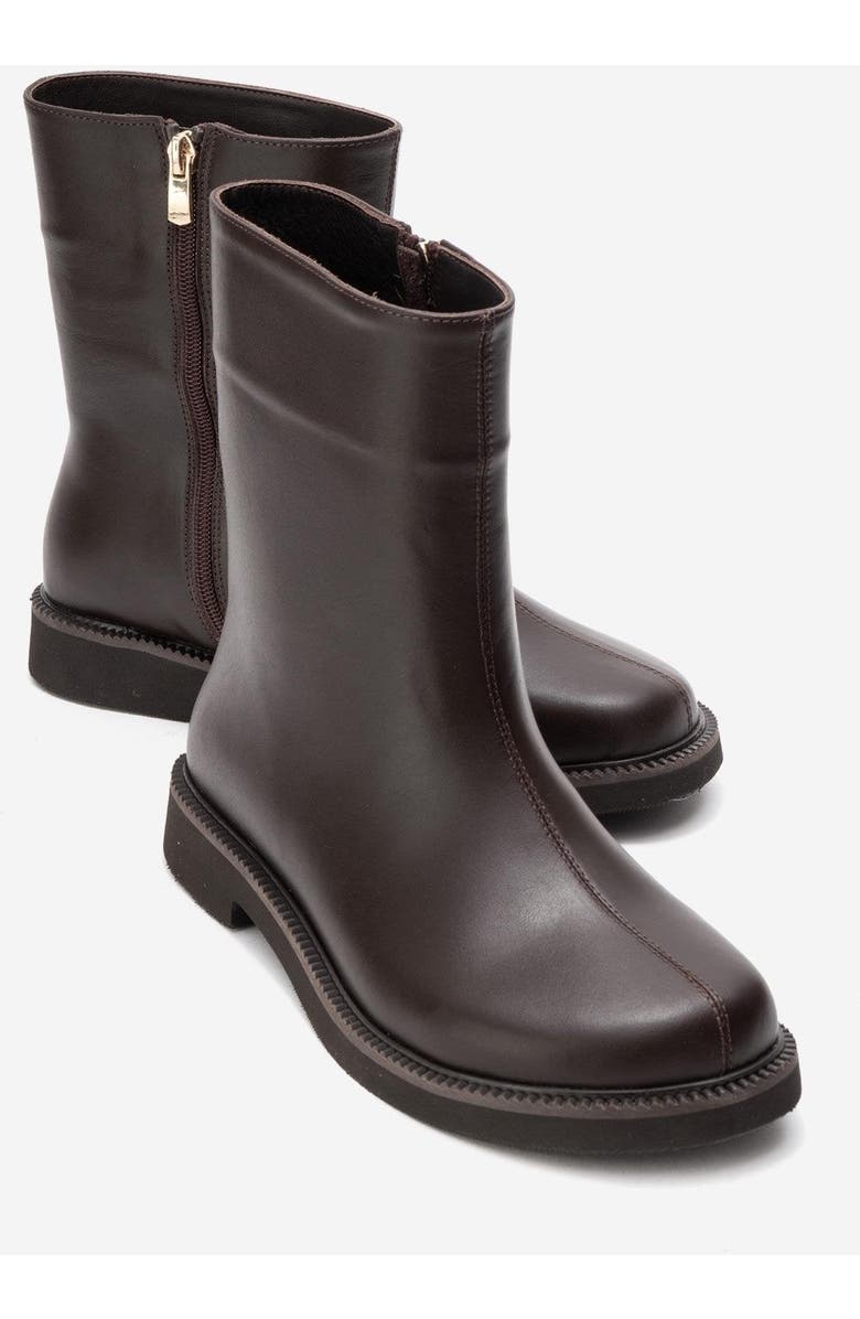 Forever & Always Shoes Lucano Leather Ankle Boot, Alternate, color, Brown