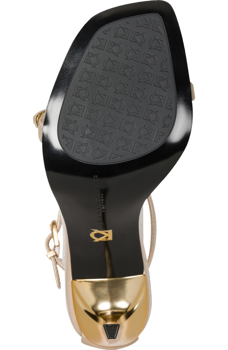 DKNY Pryce Ankle Strap Sandal, Alternate, color, Beige/ Gold