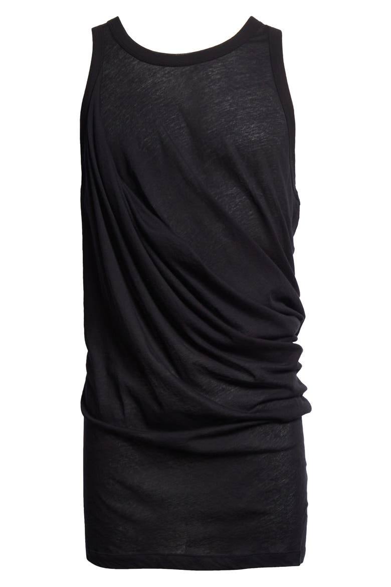Anthem Draped Tank, Alternate, color, BLACK