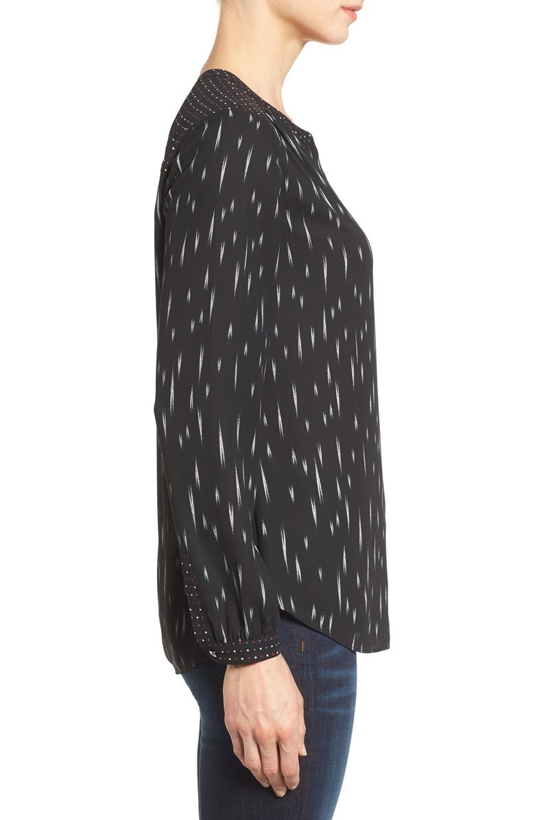 NYDJ Long Sleeve Mix Print Blouse, Alternate, color, 