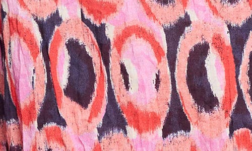 Nic + Zoe Nic+zoe Ikat Rings Button-up Shirt In Pink Multi