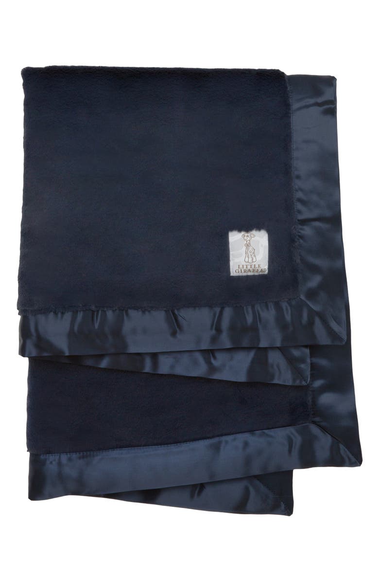 Little Giraffe Luxe Baby Blanket, Main, color, Denim